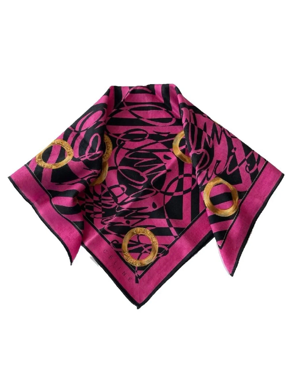 Vintage Celine Cotton Scarf